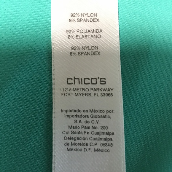 CHICOS SZ 2. (LG) GREEN TANK TOP - Picture 4 of 11